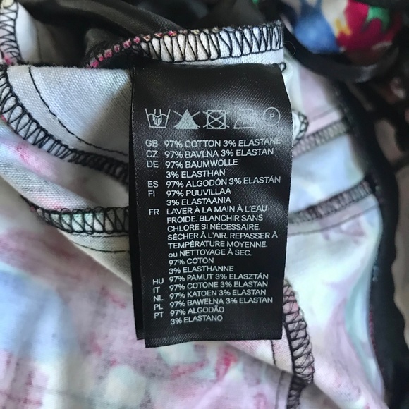 H&M / Colorful Strapless Fitted Dress / SZ 12 - Picture 6 of 6